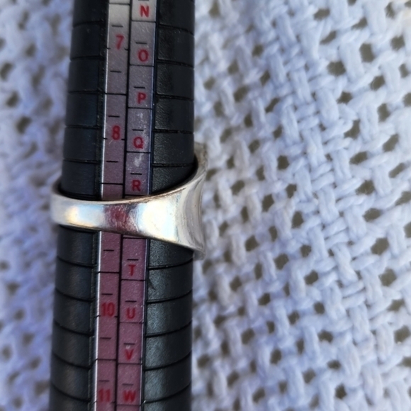 Vintage Unisex Convex  Sterling‎ Ring  9 - Picture 6 of 8